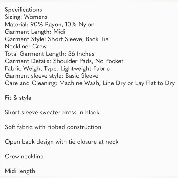 Future Collective Open Back Short Sleeve Sweater Midi Dress - Picture 5 of 6